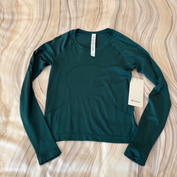 NEW! Lululemon Swiftly Tech Long-Sleeve Shirt 2.0 *Race Length Storm Teal Sz 6 - Picture 13 of 14
